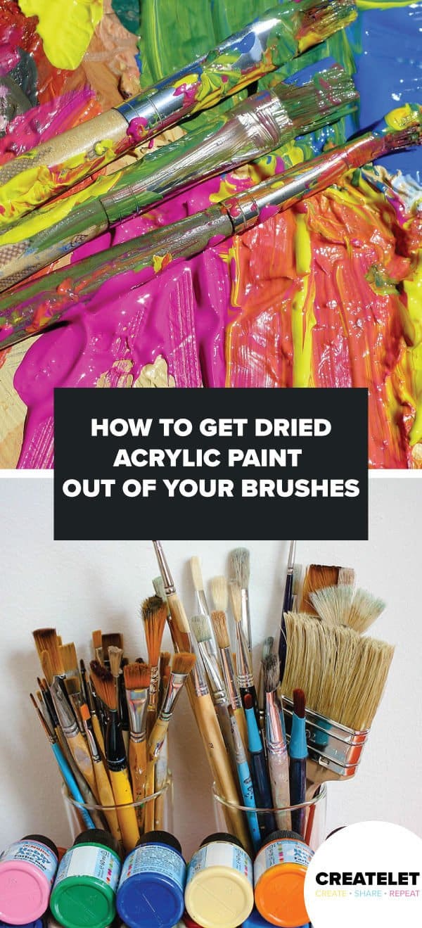 How To Clean Dried Acrylic Paint Brushes  