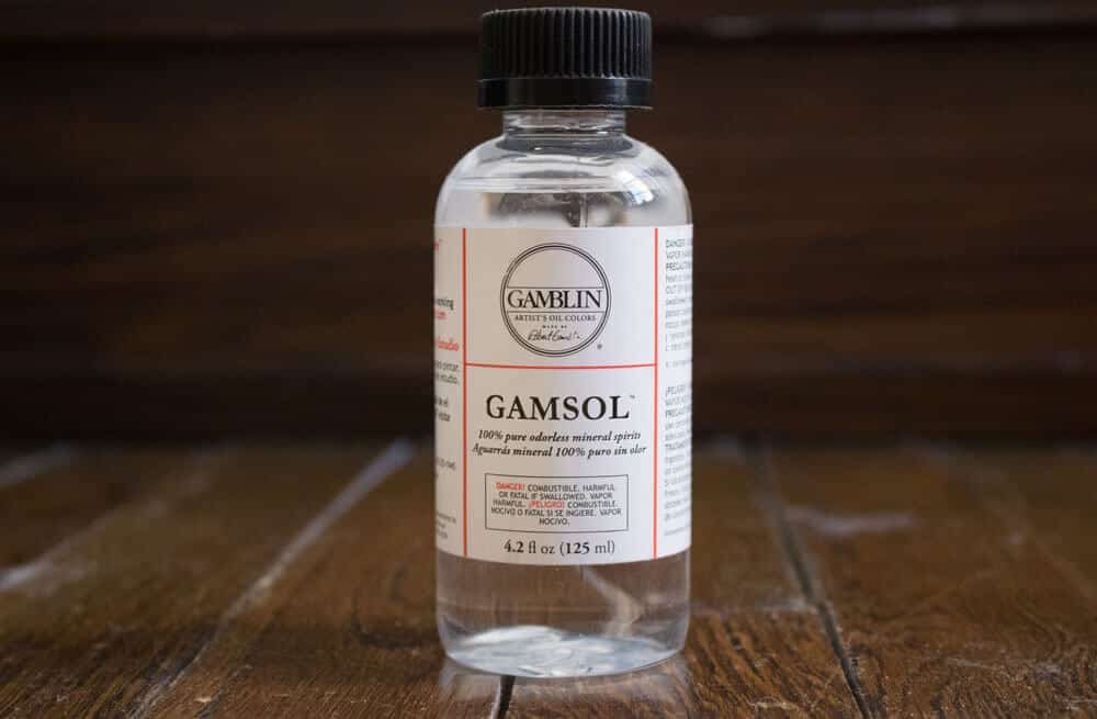 gamsol for cleaning oil brushes