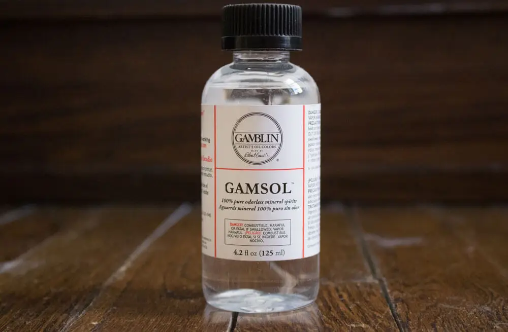 gamsol for cleaning oil brushes