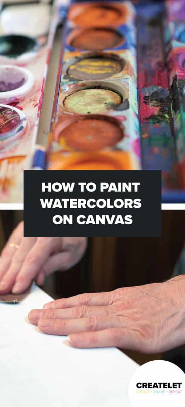 How To Paint Watercolors On Canvas