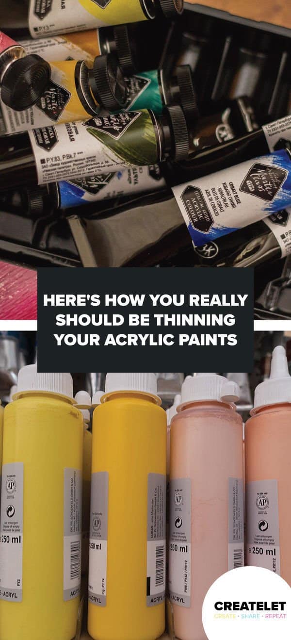 How to thin acrylic paint 