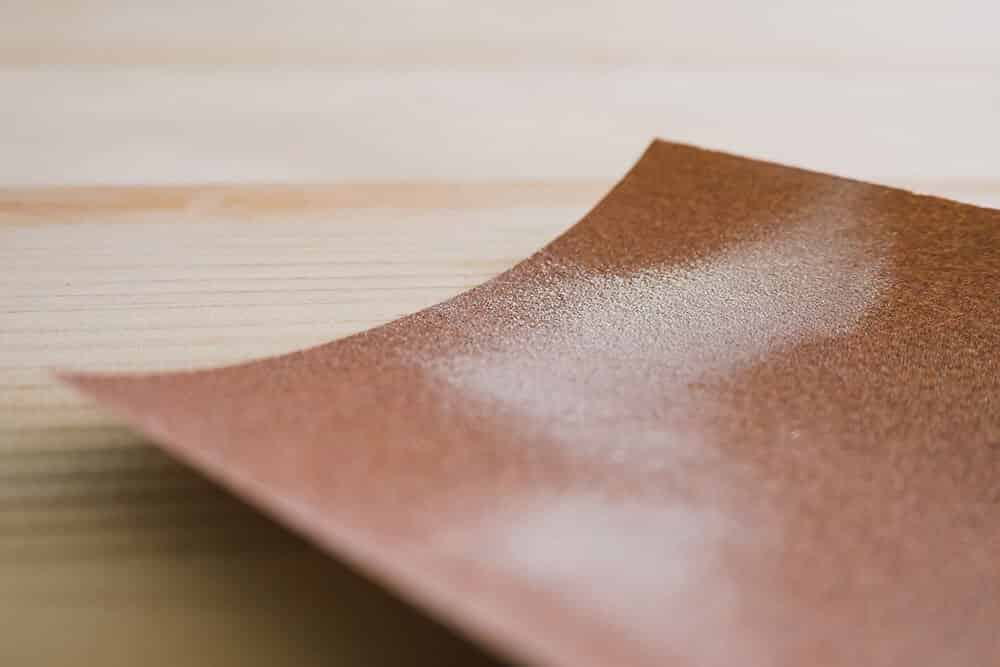sandpaper on wood for watercolors