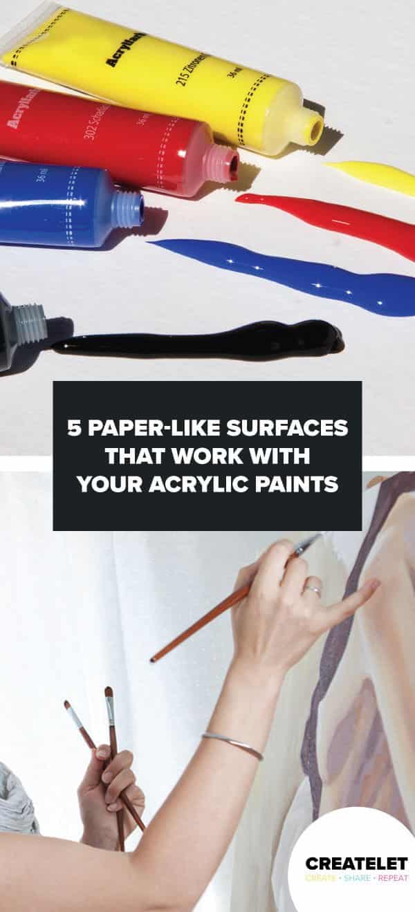 paper like surfaces for acrylic paints - pinterest