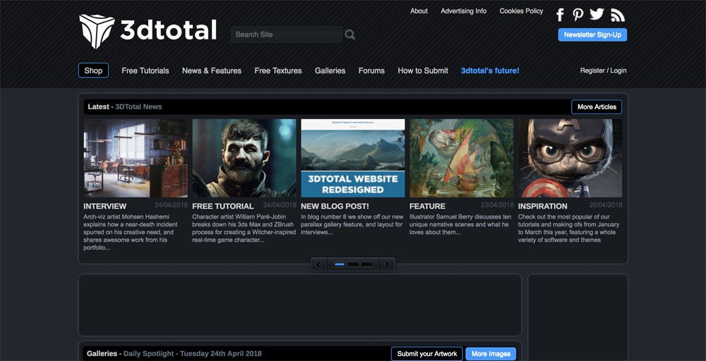 sites like deviantart - 3dtotal