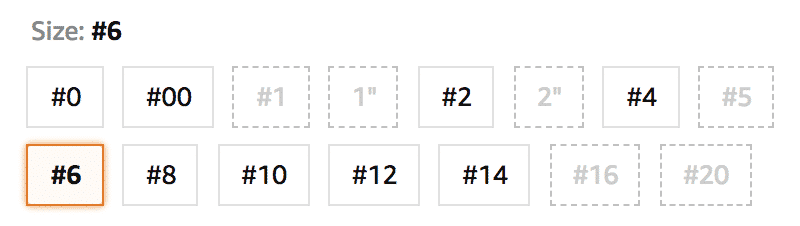 brush sizes