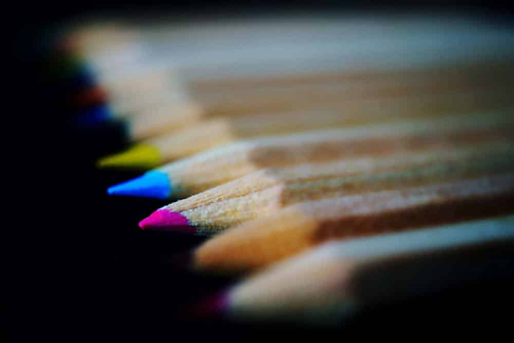 colored pencil composition